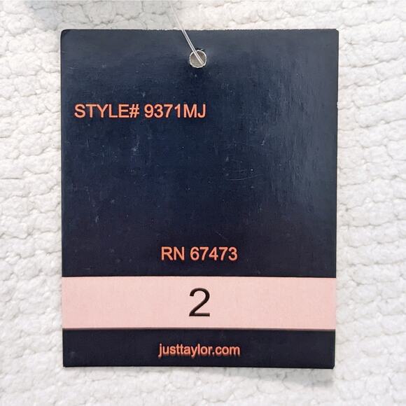 NWT JUST TAYLOR Multicolor Long Sleeve Mini Dress Size 2 - Picture 11 of 11